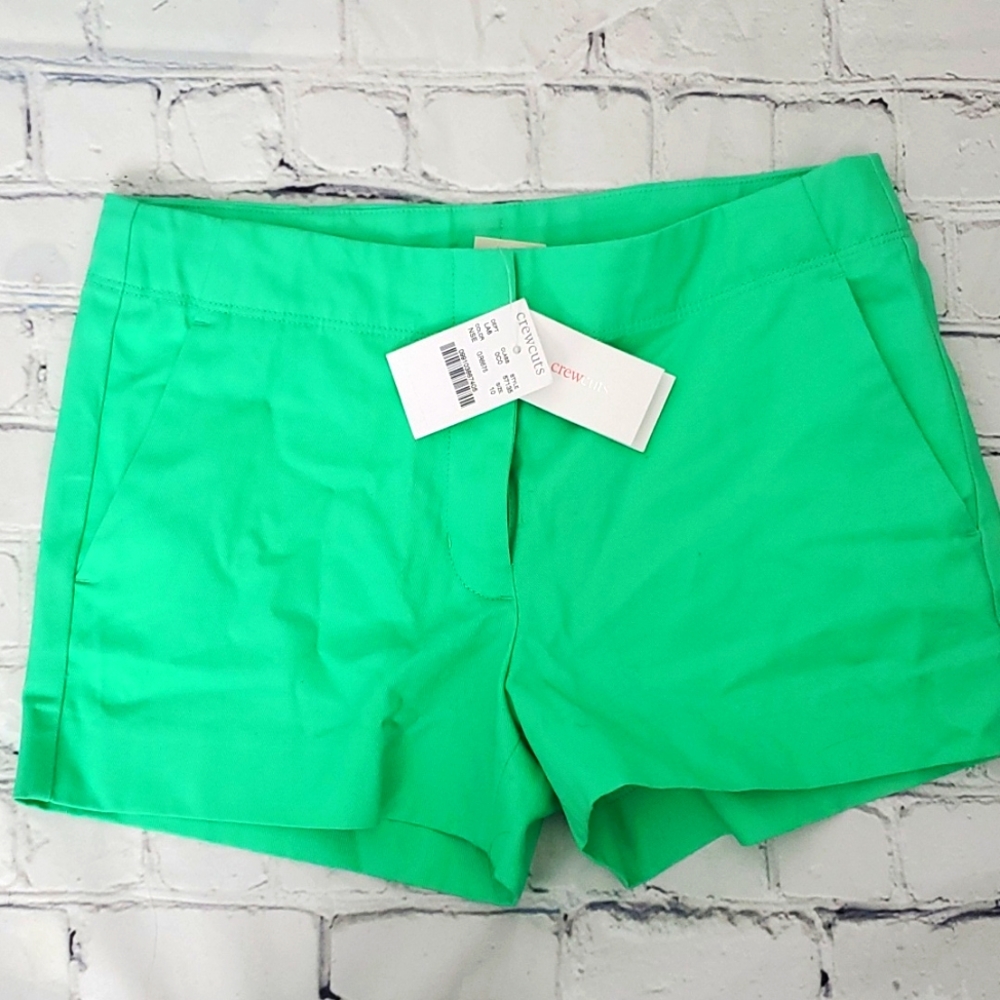 NWT!! JCrew Kids Crewcuts Frankie Shorts Neon Green (Size 10)